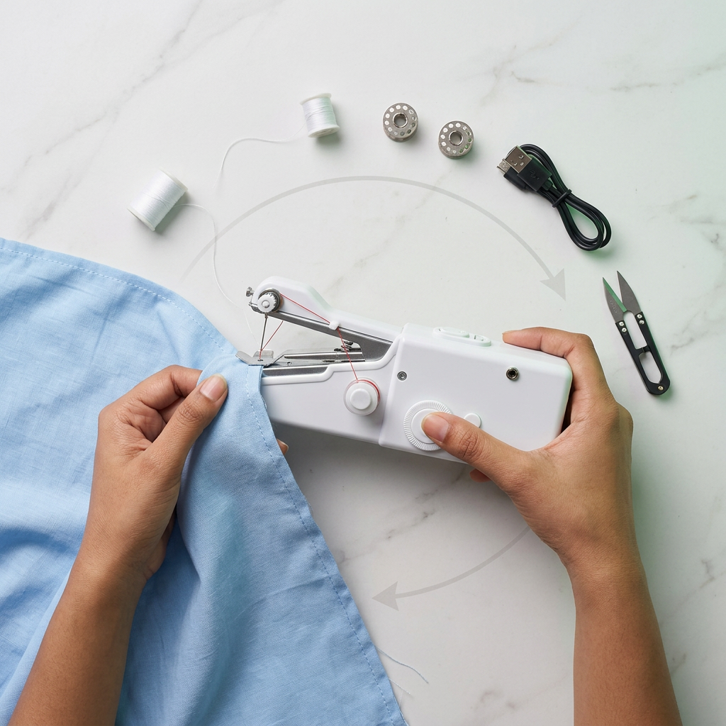 Portable Mini Sewing Machine – Compact, Fast & Easy to Use
